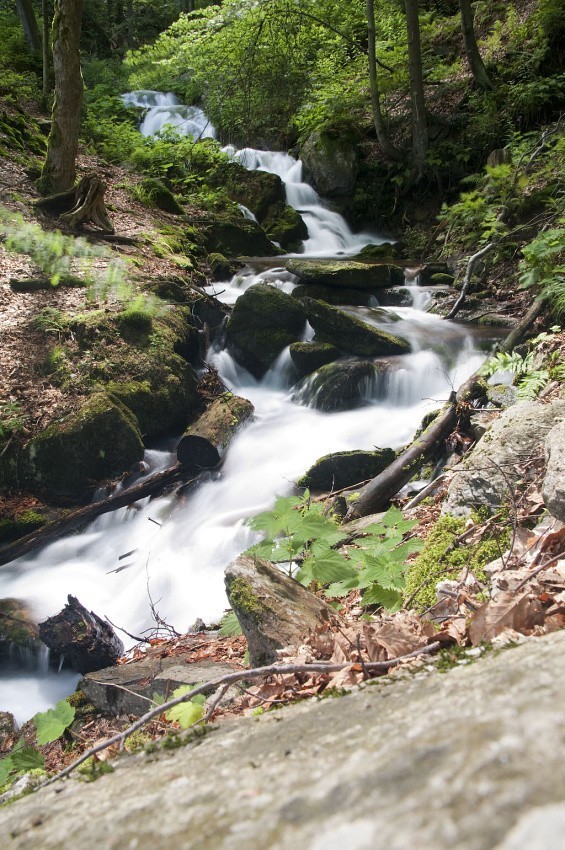 Waterfall on the Hluboke brook